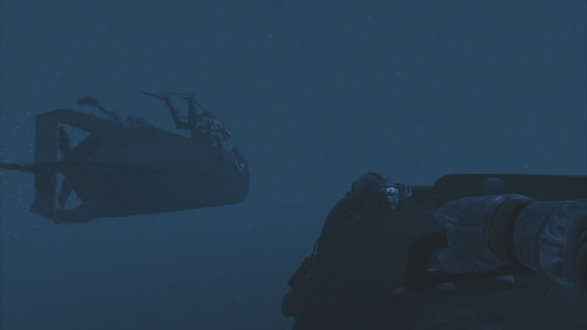 Call of Duty: Modern Warfare 2 (PlayStation 3) screenshot: Diving mission