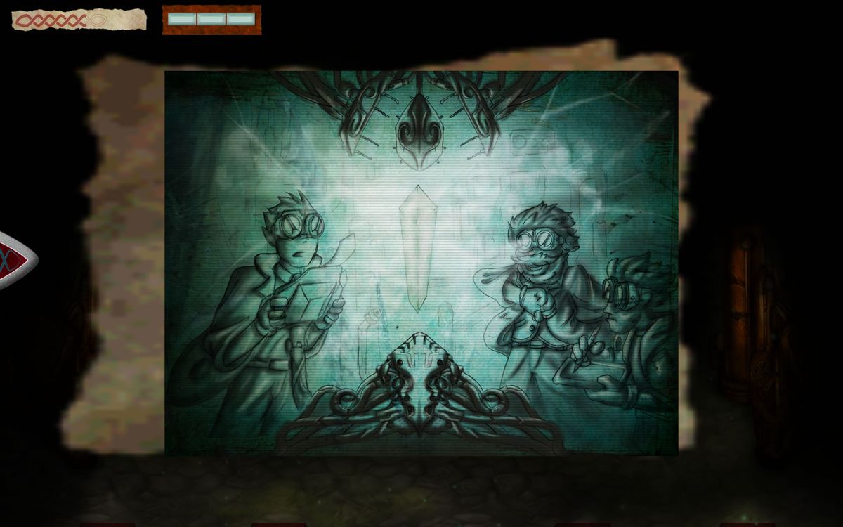 Ku: Shroud of the Morrigan (Windows) screenshot: You learn more about the crystals.