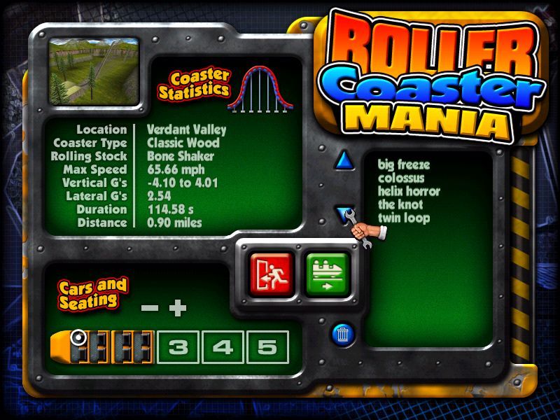 Screenshot of Roller Coaster Mania Windows 2007 MobyGames