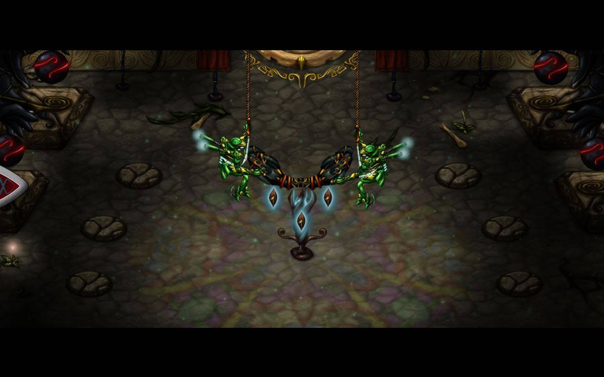 Ku: Shroud of the Morrigan (Windows) screenshot: The creatures from the introduction sequence return.