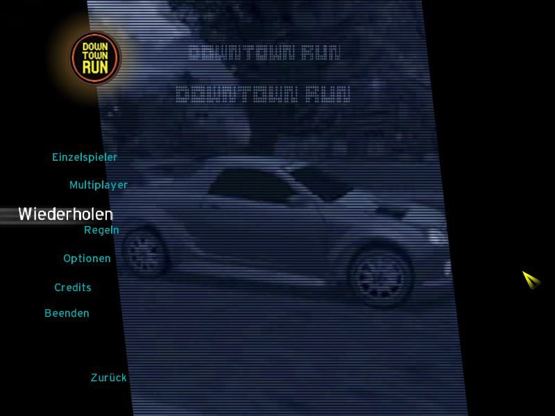 City Racer (Windows) screenshot: main screen