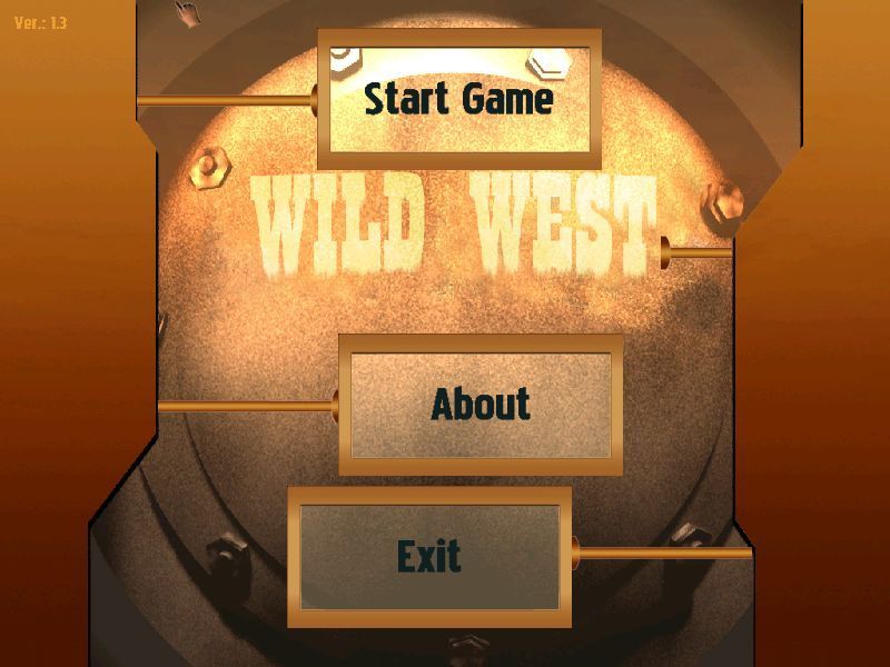 Create Your Own Model Railway Deluxe (Windows) screenshot: Create Your own Model Railway Wild West Edition The menu screen
