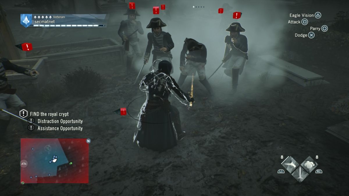 Accessing Dead Kings in Assassin's Creed: Unity