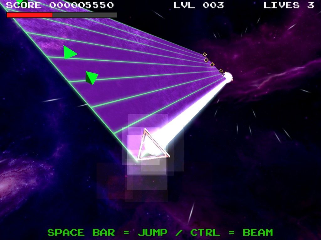 TriBlaster (Windows) screenshot: Laser