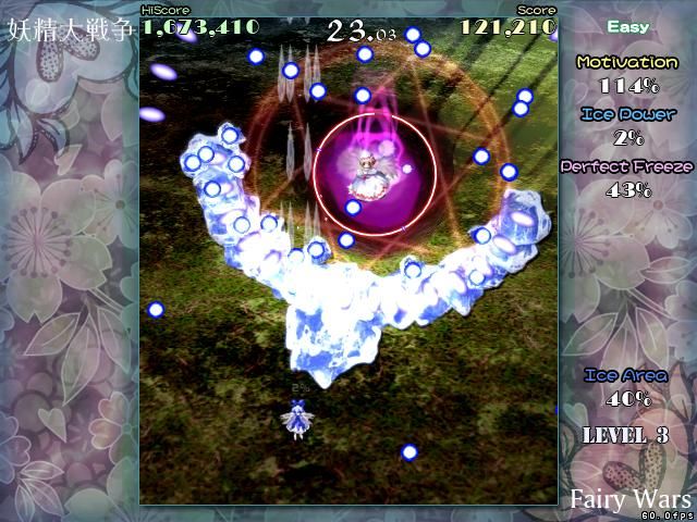 Great Fairy Wars (Windows) screenshot: Ice shield