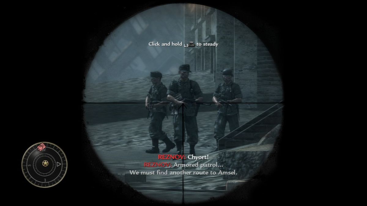 Call of Duty: World at War (PlayStation 3) screenshot: After high official have been dealt with, regular infantry comes next