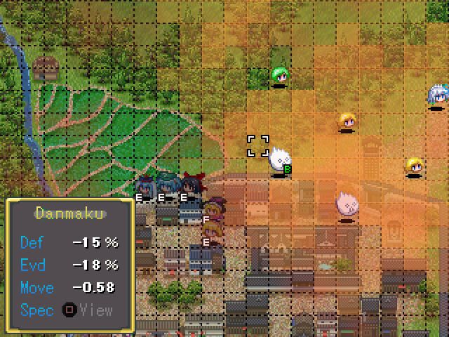 Gensou Shoujo Taisen Kou (Windows) screenshot: More enemies to kill