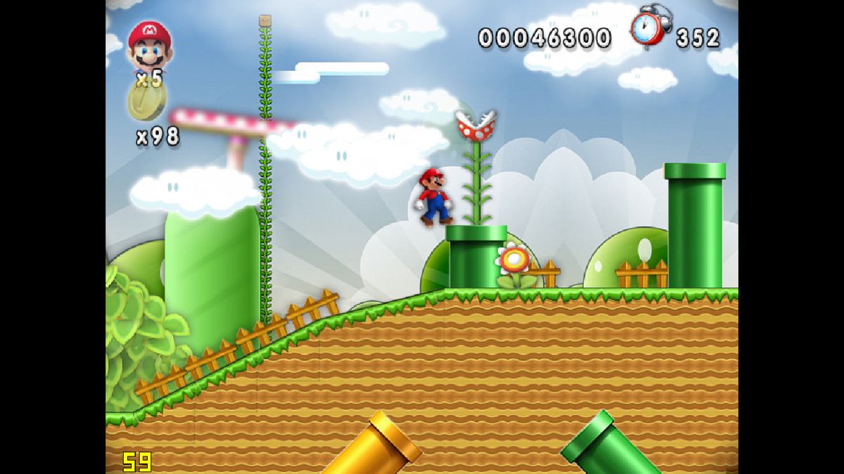 New Super Mario Forever (Windows) screenshot: Carnivorous plant
