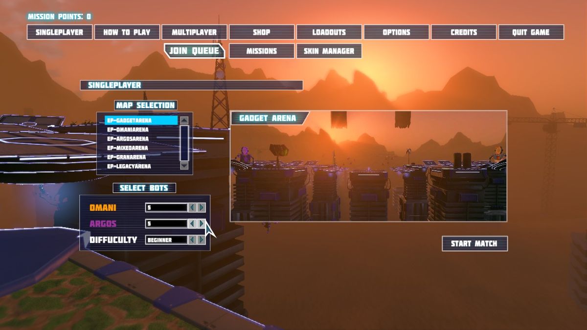 Epigenesis (Windows) screenshot: Main menu