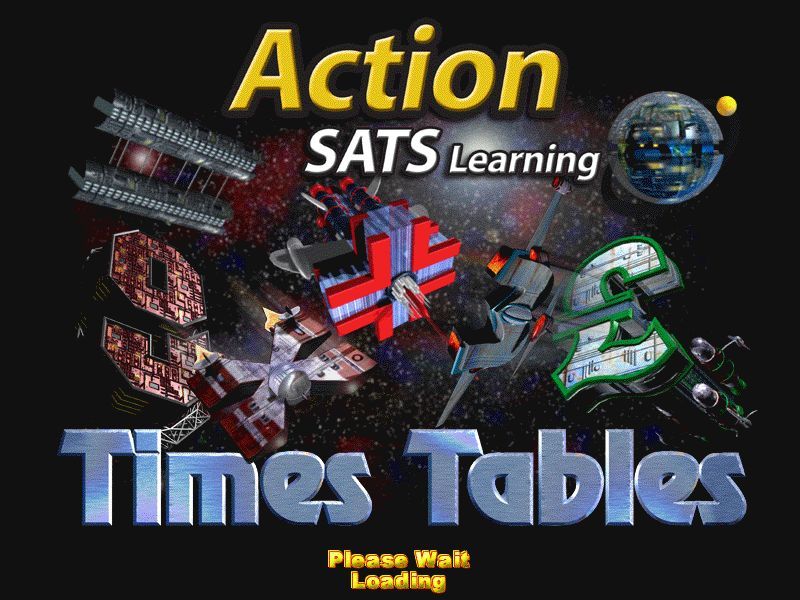 Action SATS Learning: Key Stage 1 4-7 Years: Times Tables (Windows) screenshot: The game's load screen