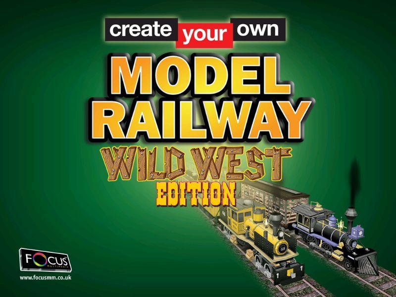 Create Your Own Model Railway Deluxe (Windows) screenshot: Create Your own Model Railway: Wild West Edition This is the title screen, this installs as a separate product