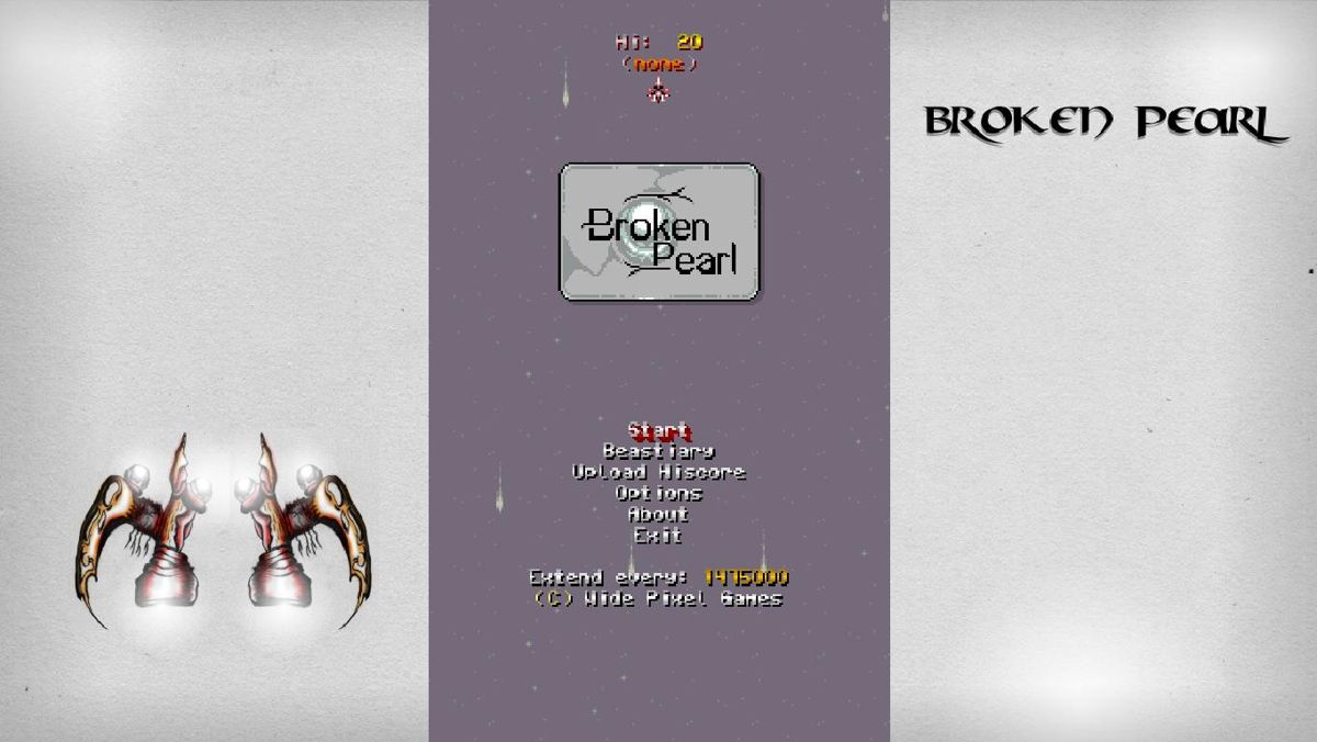 Broken Pearl (Windows) screenshot: Title screen