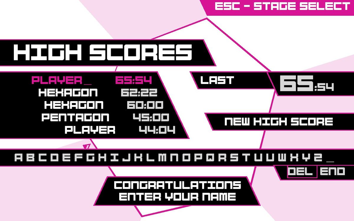 Screenshot of Super Hexagon (Windows, 2012) - MobyGames