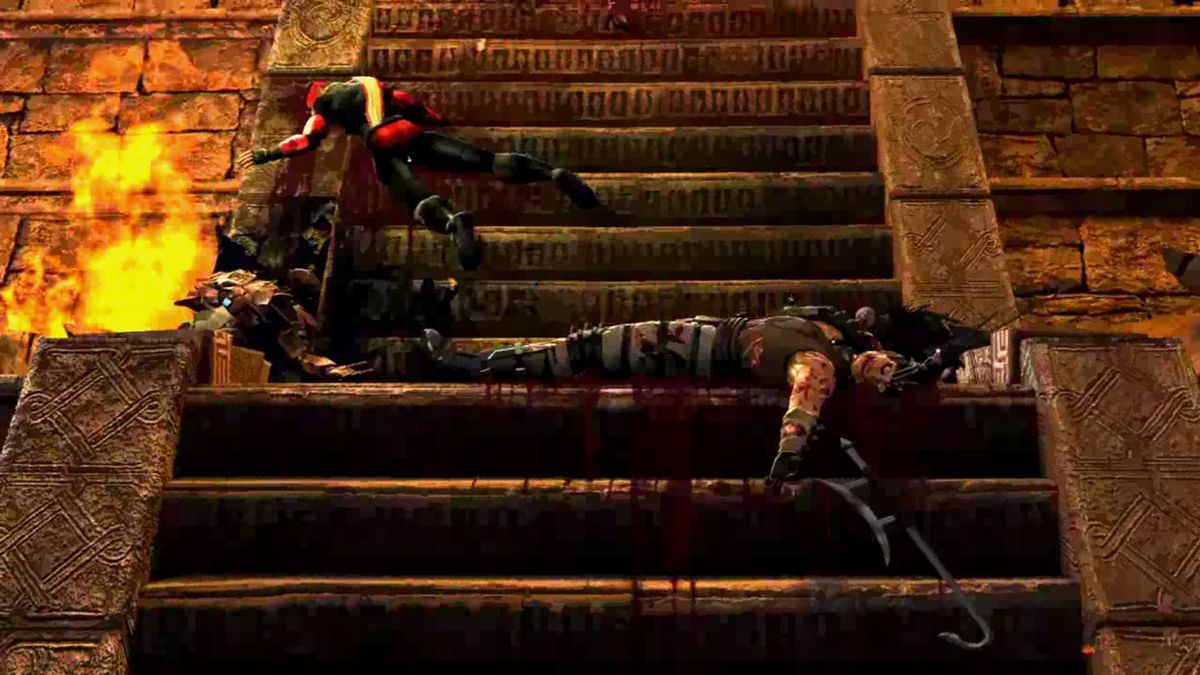 Mortal Kombat: Komplete Edition (Windows) screenshot: Intro 2 - stairs of death