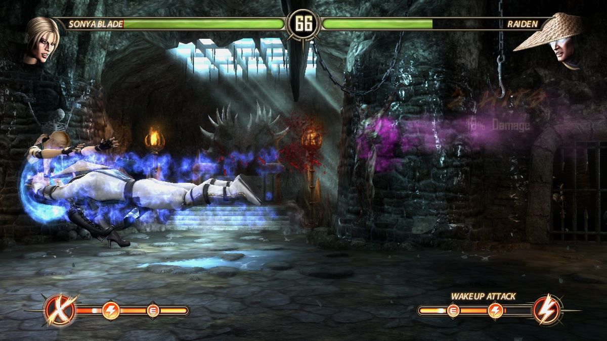 Mortal Kombat: Komplete Edition (Windows) screenshot: Raiden flight