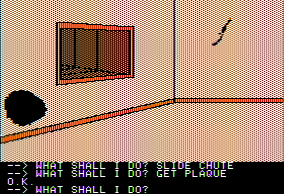 Scott Adams' Graphic Adventure #4: Voodoo Castle (Apple II) screenshot: Underground Secrets