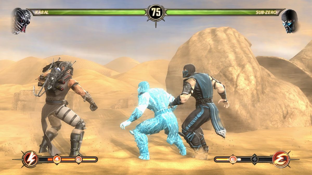 Mortal Kombat: Komplete Edition (Windows) screenshot: Fight on desert