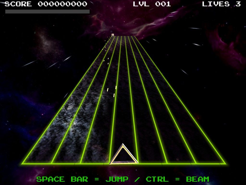 TriBlaster (Windows) screenshot: Start of the game