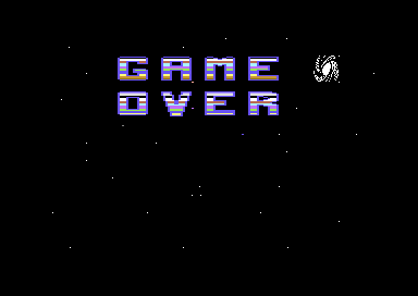 Masters of Time (Commodore 64) screenshot: Game Over