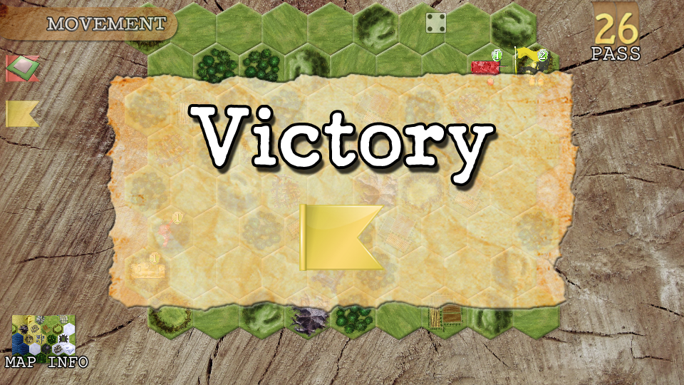 Retaliation: Enemy Mine (Windows) screenshot: Yellow wins