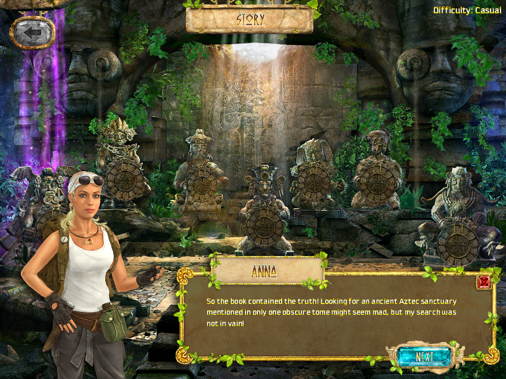The Treasures of Montezuma 4 (Windows) screenshot: Opening story