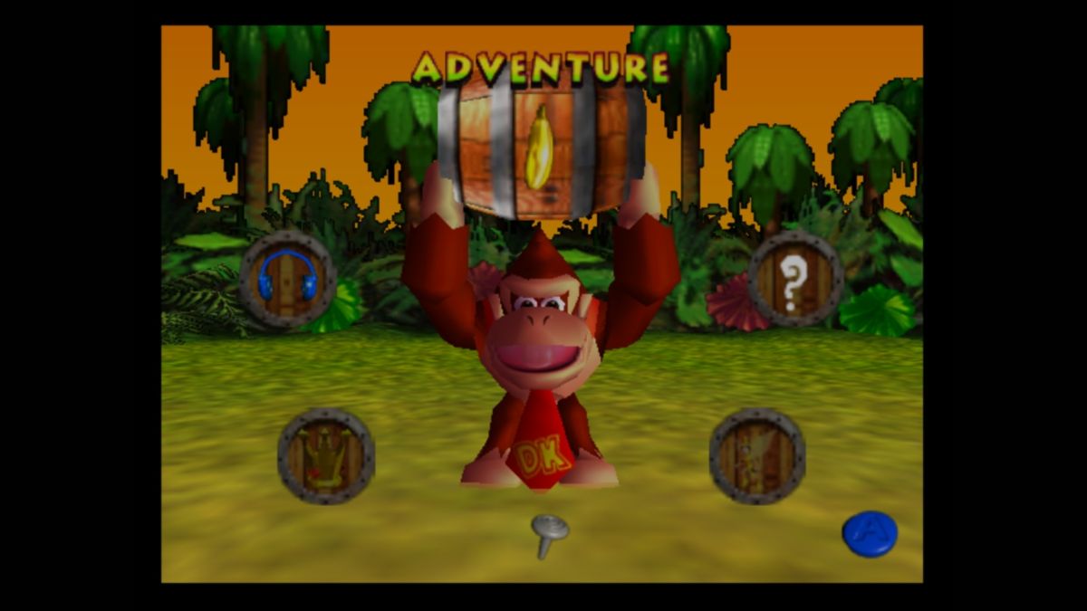 Donkey Kong 64 (Wii U) screenshot: Main Menu