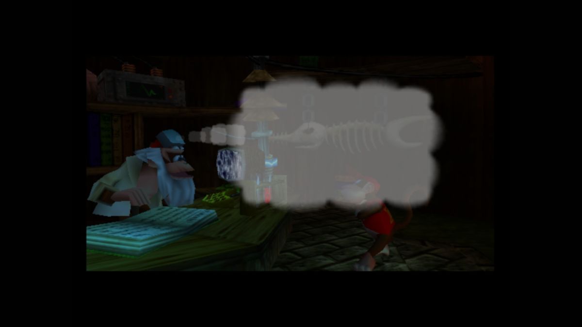 Donkey Kong 64 (Wii U) screenshot: Cranky Kong provides potions that grant new abilities