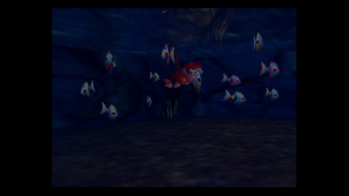 Donkey Kong 64 (Wii U) screenshot: Swimming