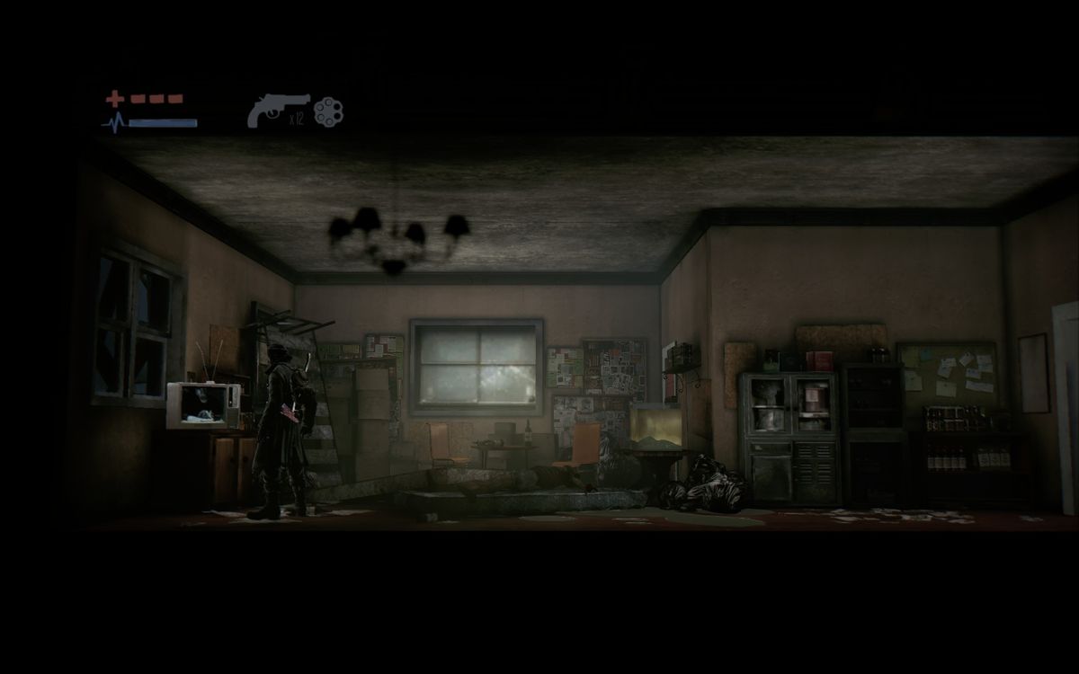 Deadlight (Windows) screenshot: A TV program after the apocalypse zombie?
