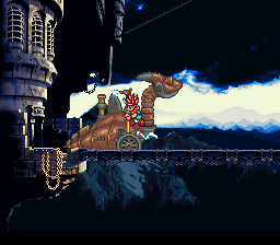 Chrono Trigger (SNES) screenshot: Intro trailer - what's this big thing?