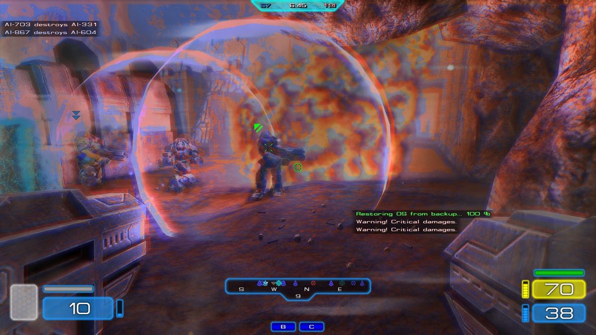 Metal Planet (Windows) screenshot: They have an energy shield.