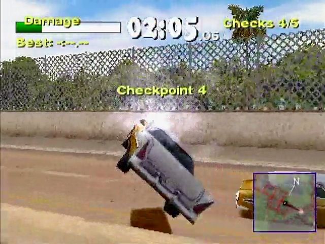 Driver 2 (PlayStation) screenshot: Checkpoint 4