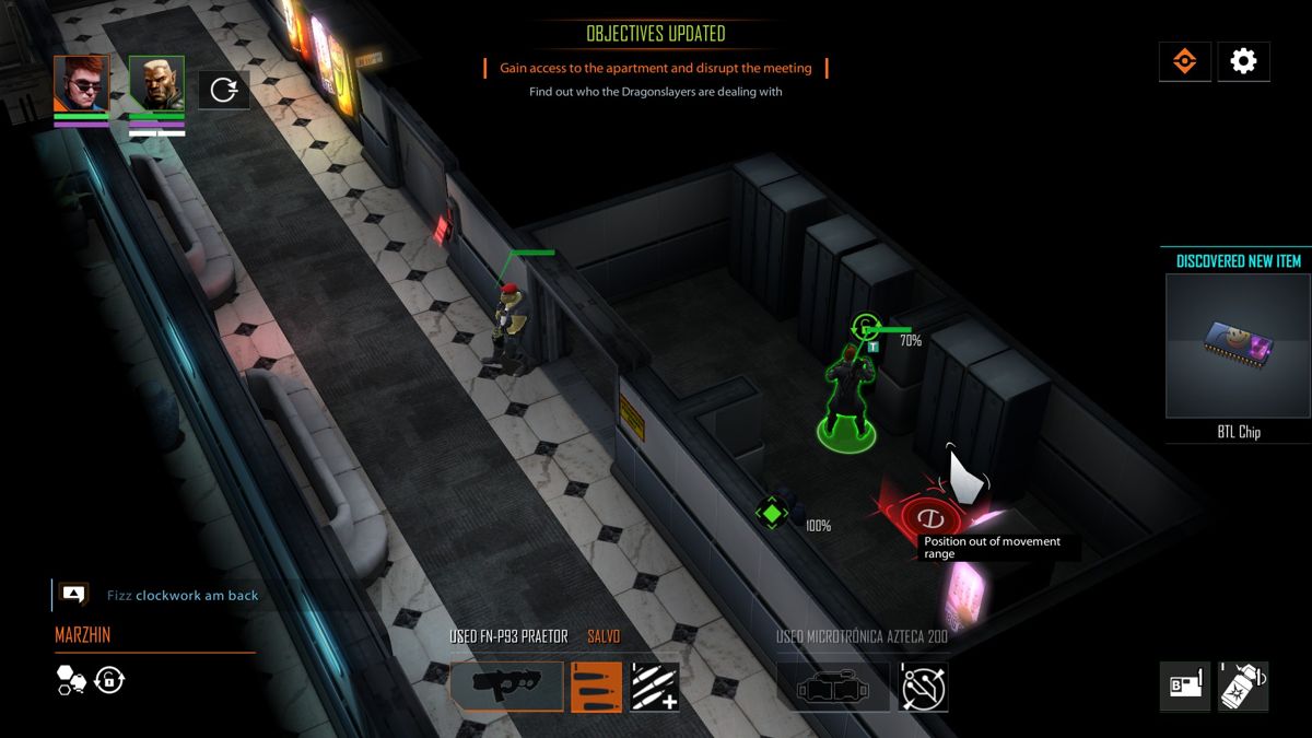 Shadowrun Chronicles: Boston Lockdown (Windows) screenshot: Using my Lockpicking skill