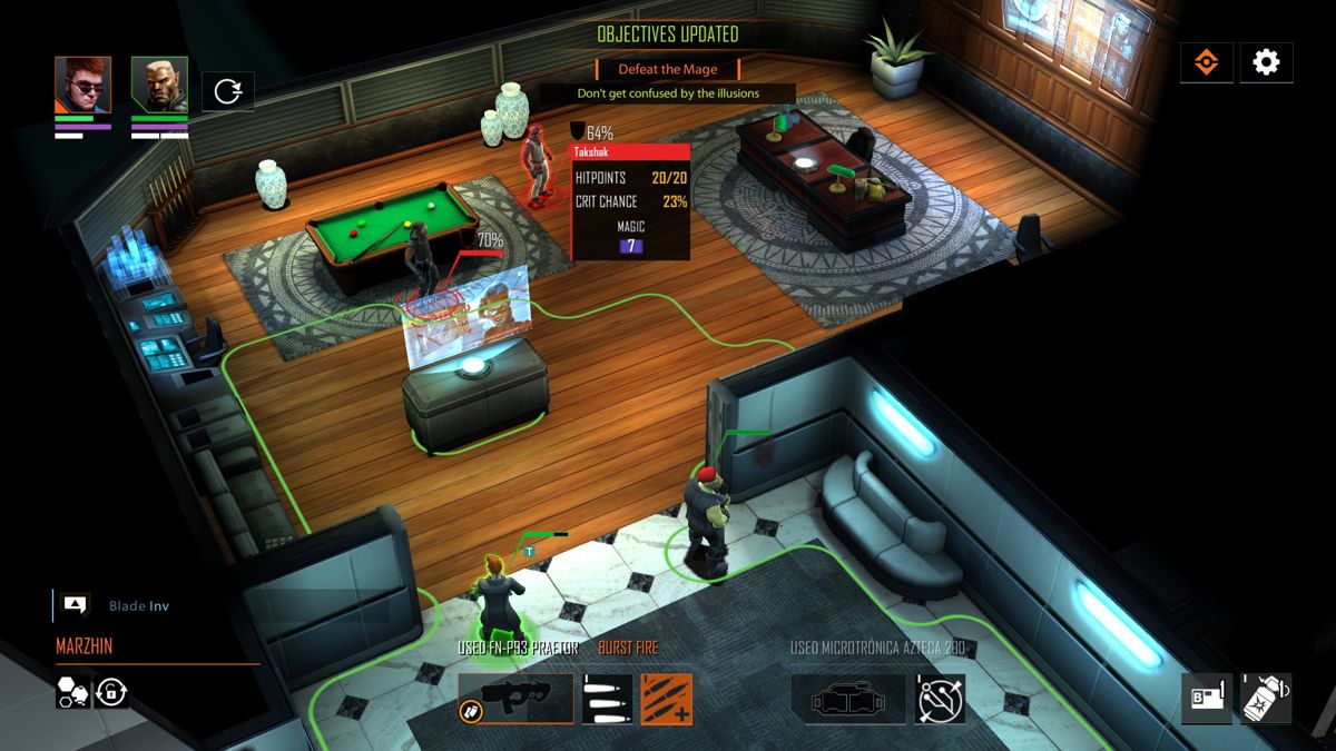 Shadowrun Chronicles: Boston Lockdown (Windows) screenshot: Geek the mage first!