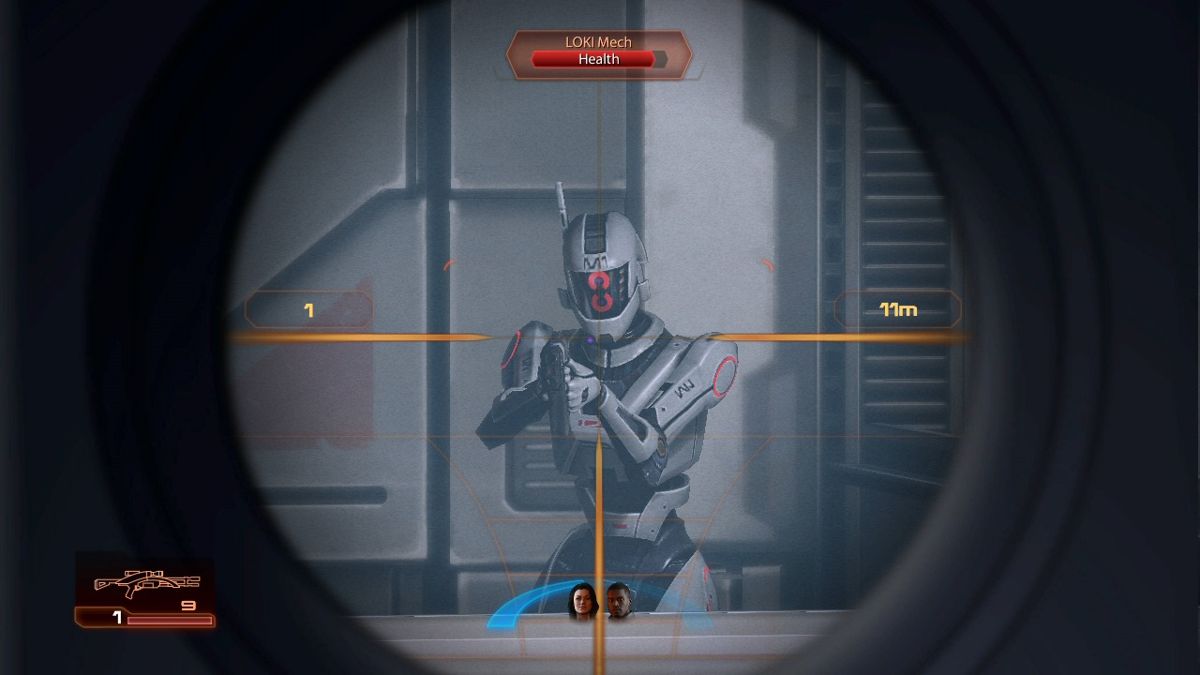 Mass Effect 2 (Xbox 360) screenshot: Sniping