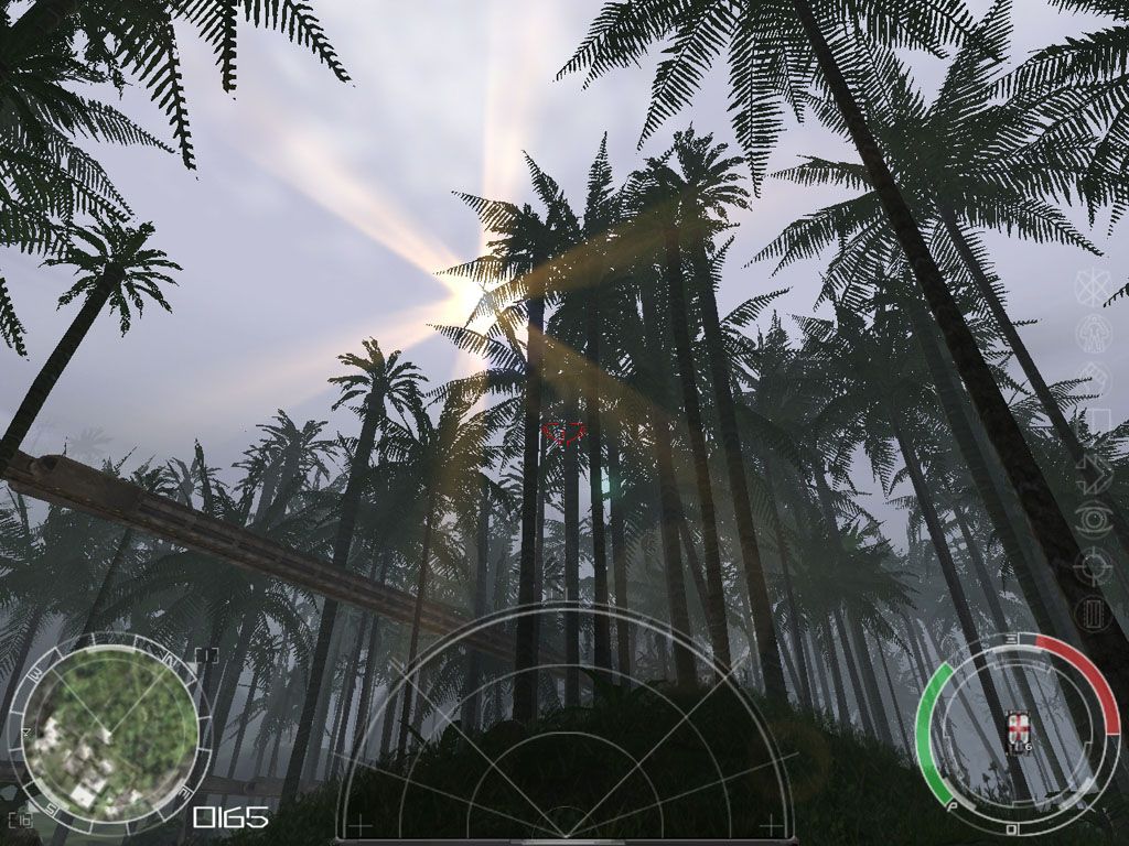 Advanced Battlegrounds: The Future of Combat (Windows) screenshot: This is a nice shot of the tropical forest