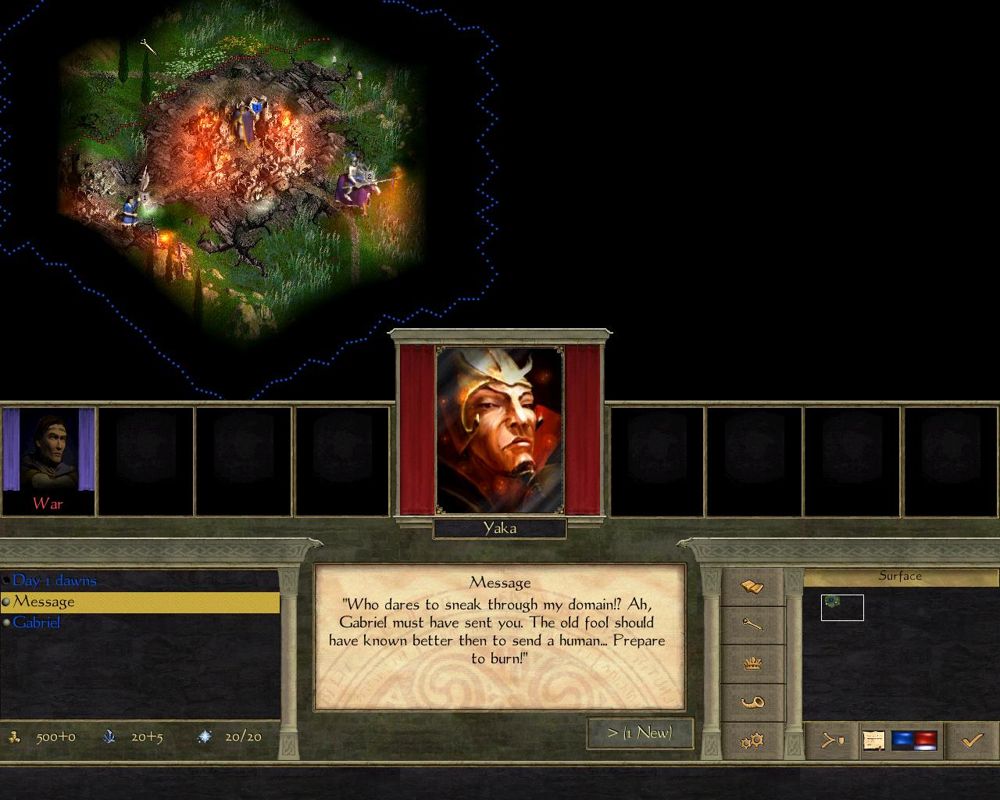 Age of Wonders II: The Wizard's Throne (Windows) screenshot: The other wizards don't like you much...