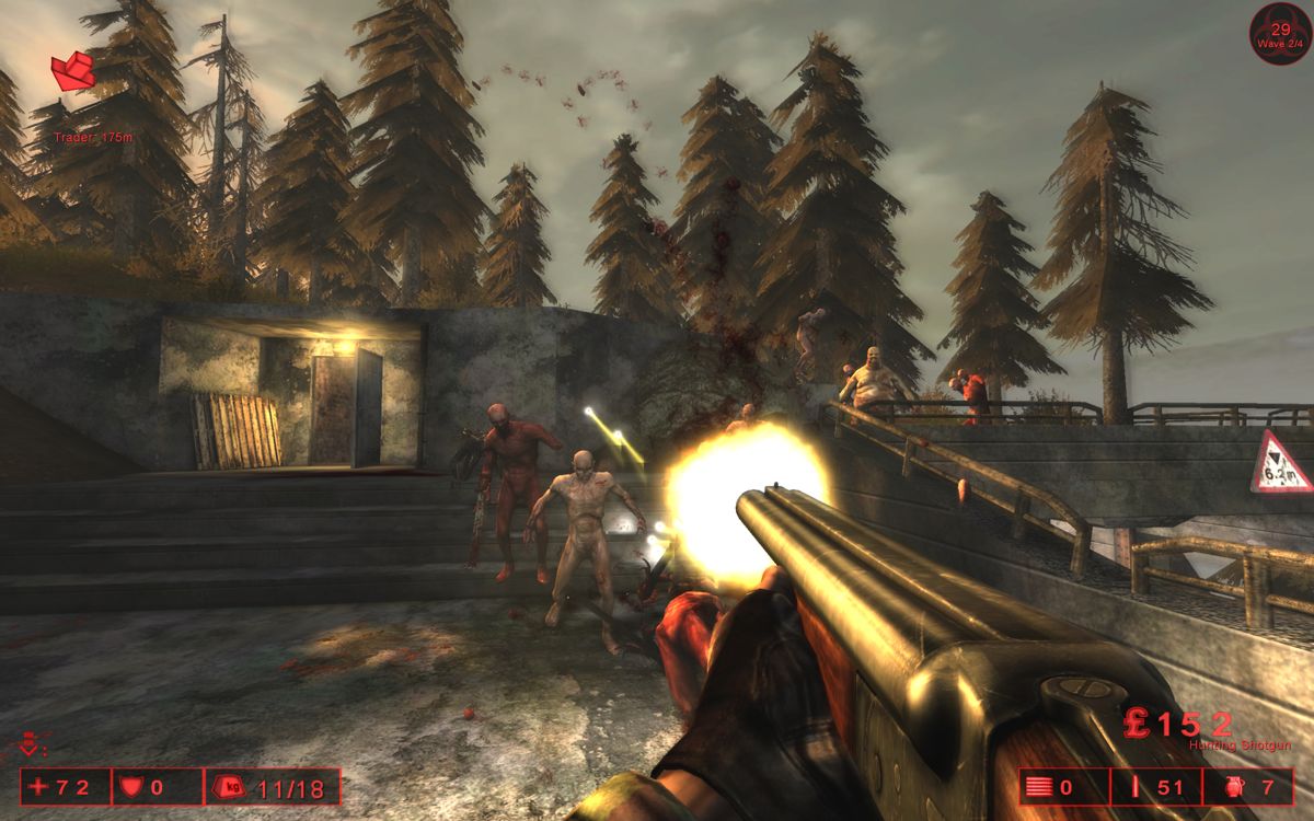 Killing Floor (Windows) screenshot: Playing with my brand new shotgun