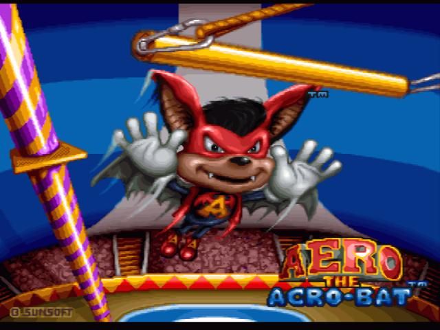 Aero the Acro-Bat (SNES) screenshot: Title screen