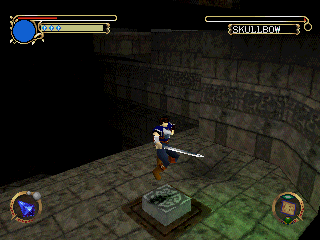 Brightis (PlayStation) screenshot: Solving a puzzle in the third dungeon
