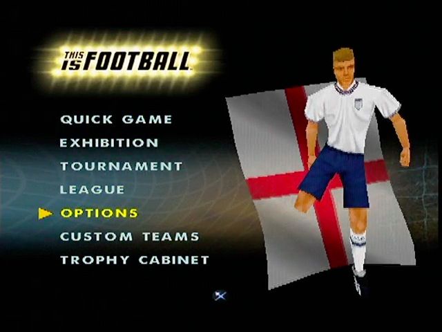 This Is Football (PlayStation) screenshot: Main Menu