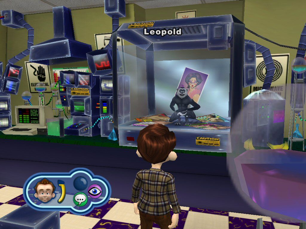 Leisure Suit Larry: Magna Cum Laude (Windows) screenshot: What is that monkey doing?