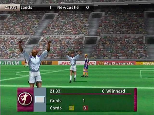 FIFA 99 (PlayStation) screenshot: Goal Celebration