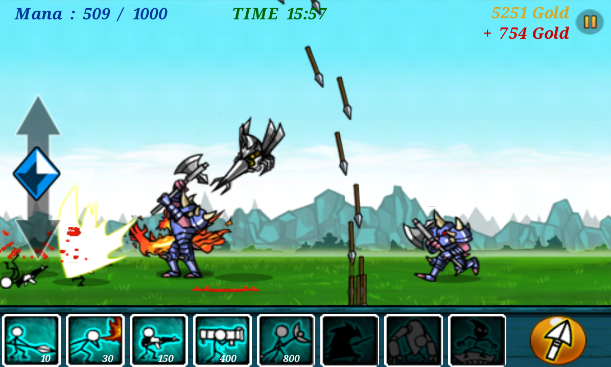 Screenshot of Cartoon Wars (Android, 2009) MobyGames