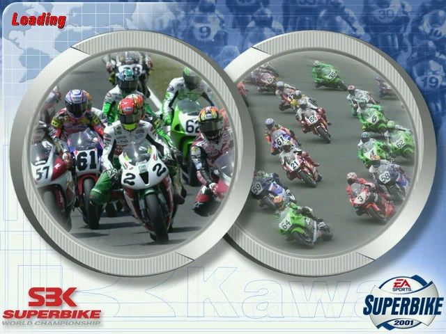 Superbike 2001 (Windows) screenshot: Menu loading screen