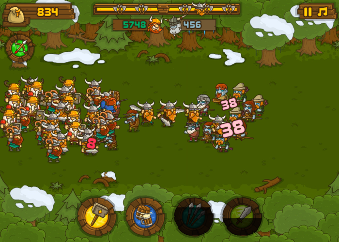 Frozen Islands (Browser) screenshot: Battle