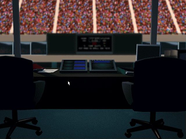 Total Control Football (DOS) screenshot: Control room