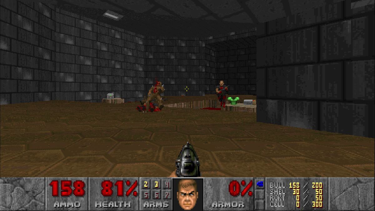 The Ultimate Doom (PlayStation 4) screenshot: Episode 2 level 1