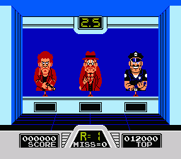 Hogan's Alley (NES) screenshot: Game Mode 1