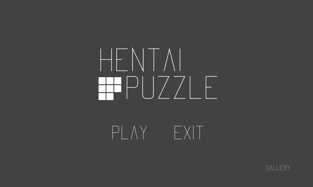 Hentai Puzzle (Linux) screenshot: Title screen
